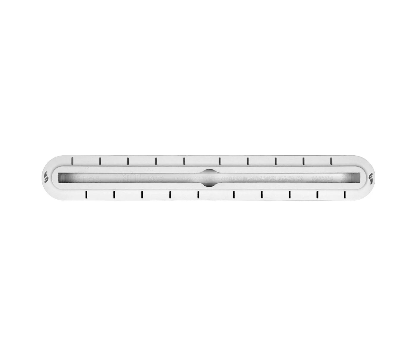 Caja de aletas blanca de 10,75" de longboard