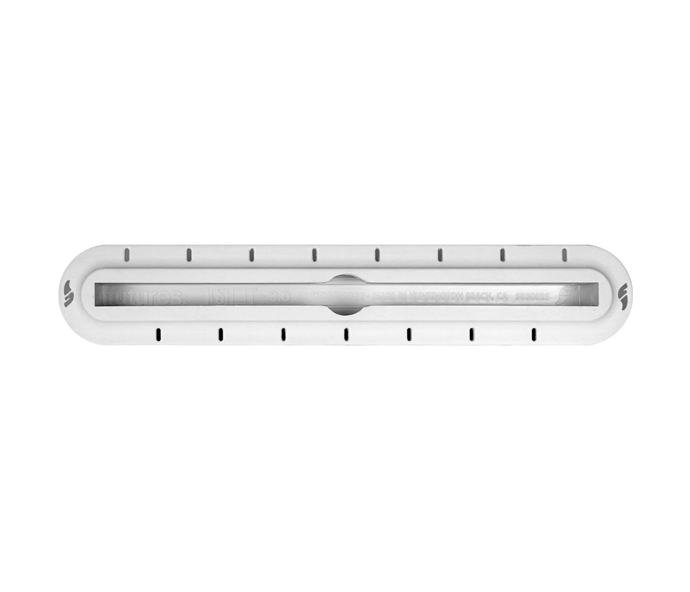 Caja de aletas blanca de 8" de longboard