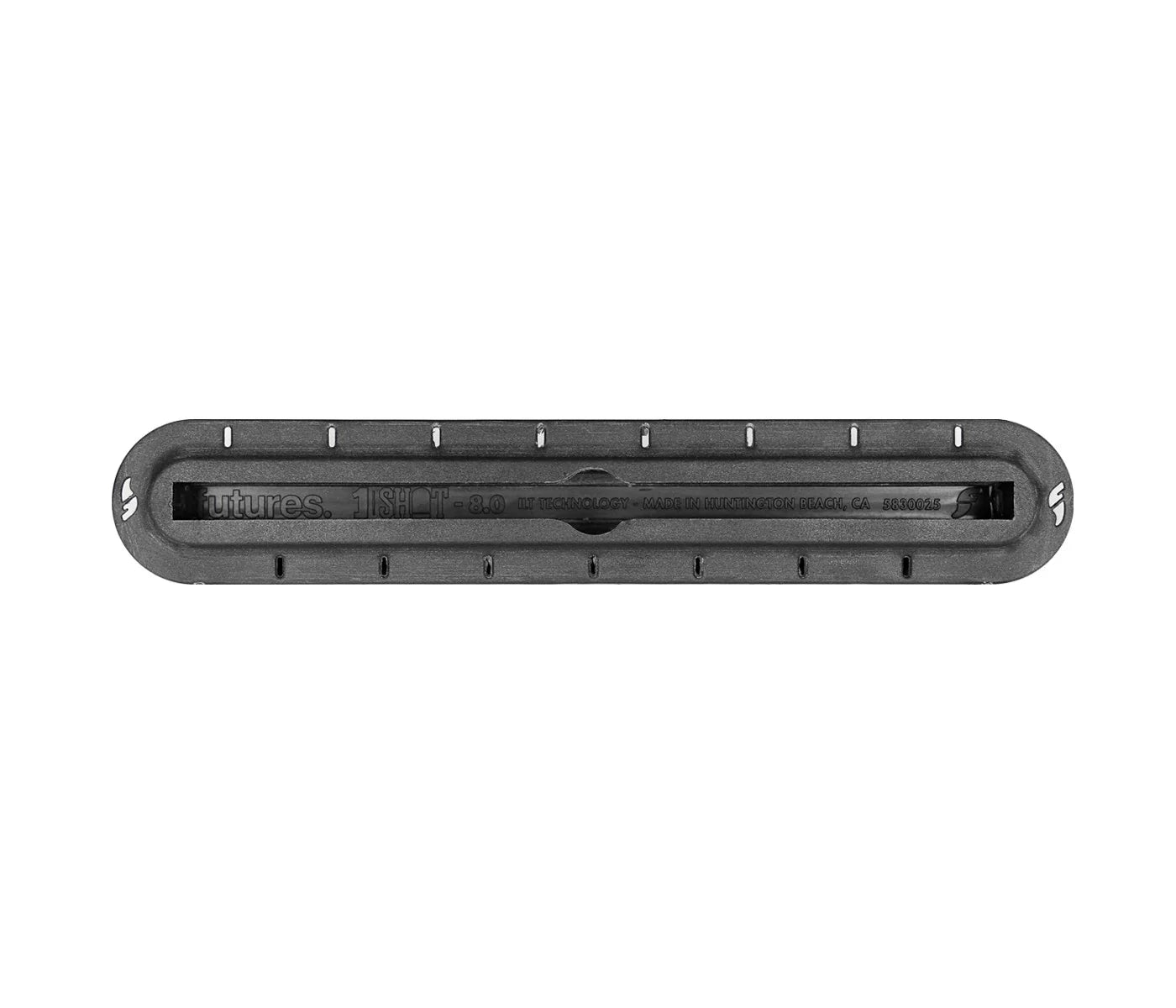 Caja de aletas negra de 8" de longboard