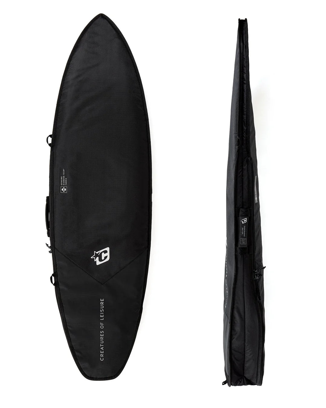 funda para 1 tabla SHORTBOARD DAY USE: NEGRO PLATA