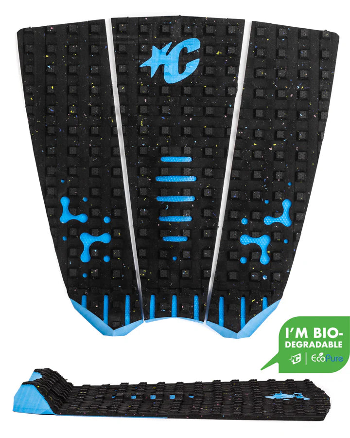 tapete de 3 piezas MICK FANNING SIGNATURE PAD - Cian carbón