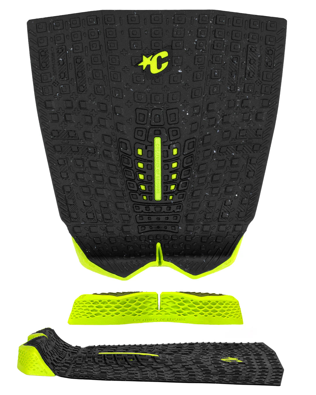 tapete de 3 piezas PROTO 1.4 PAD - Lima moteada negra ecológica