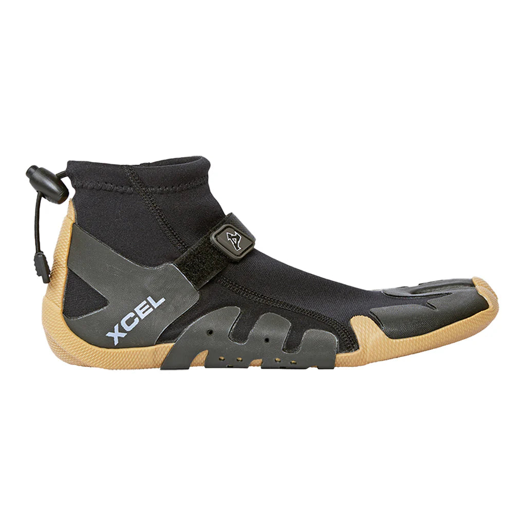 Bota Infiniti Reef con punta dividida de 1 mm para hombre - Negro/Goma