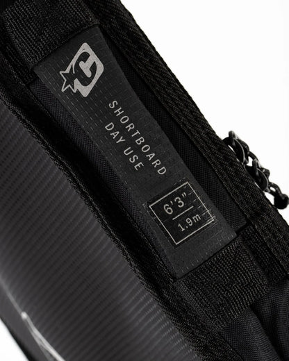 funda para 1 tabla SHORTBOARD DAY USE: NEGRO PLATA