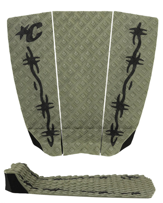 tapete de 3 piezas JACK FREESTONE SIGNATURE TRACTION | ART SERIES - Alambre de púas negro verde oscuro