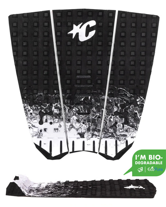 tapete de 3 piezas MICK FANNING SIGNATURE PAD - Desvanecimiento negro blanco