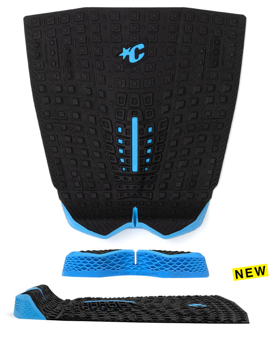 tapete de 3 piezas PROTO 1.4 PAD - ECO NEGRO CIAN