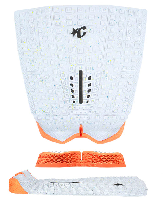 tapete de 3 piezas PROTO 1.4 PAD - ECO PLATINO MOTEADO ROJO FLUOR