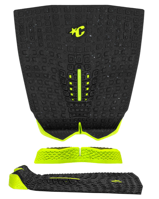 tapete de 3 piezas PROTO 1.4 PAD - Lima moteada negra ecológica