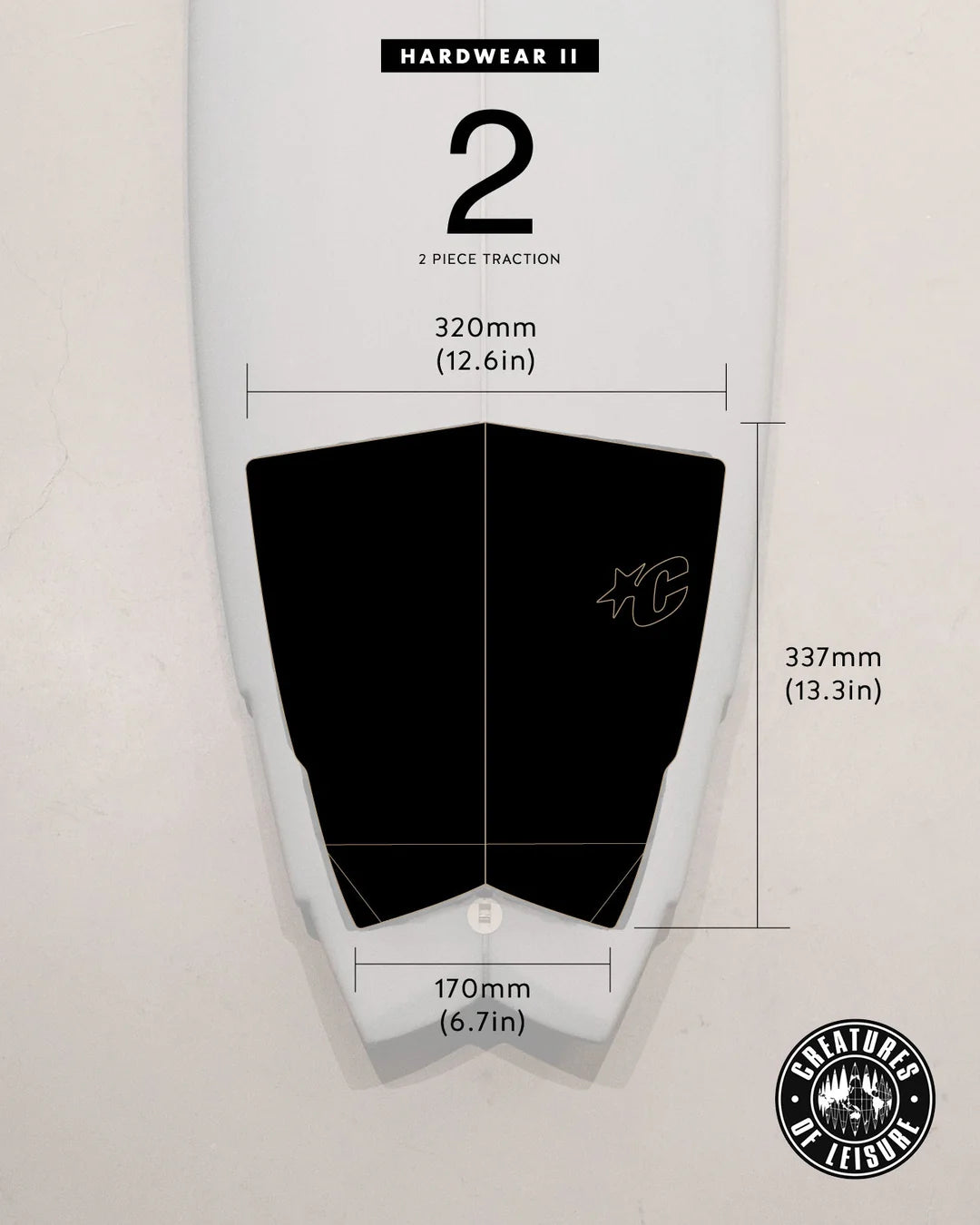 tapete de 2 piezas HARDWEAR II FLAT TRACTION PAD