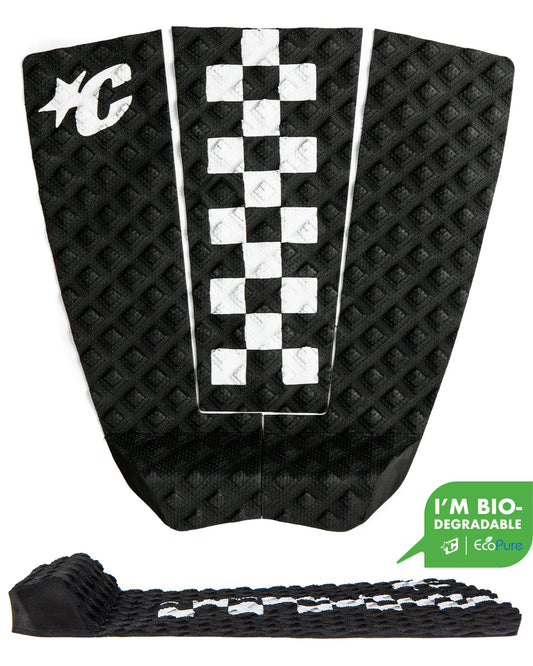 tapete de 3 piezas JACK FREESTONE SIGNATURE TRACTION PAD | PIN TAIL - Chex Eco blanco y negro