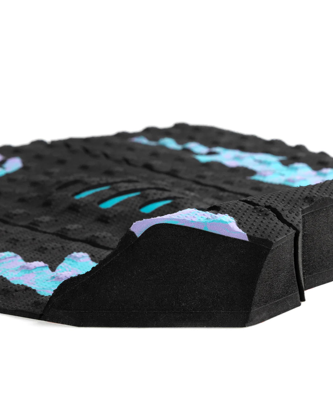 Tapete de 3 piezas GROM Mick Eugene Fanning Signature NEGRO FLUOR AZUL LAVANDA REMOLINO