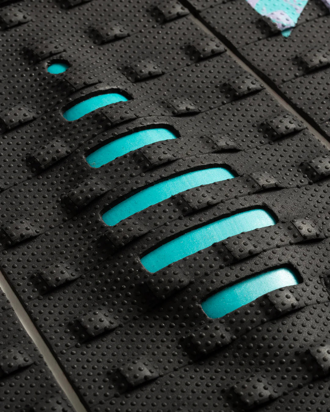 Tapete de 3 piezas GROM Mick Eugene Fanning Signature NEGRO FLUOR AZUL LAVANDA REMOLINO