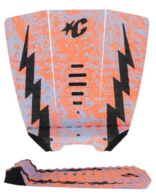 tapete de 3 piezas MICK EUGENE FANNING SIGNATURE PAD | SMALL WAVE - Remolino de neblina púrpura negra