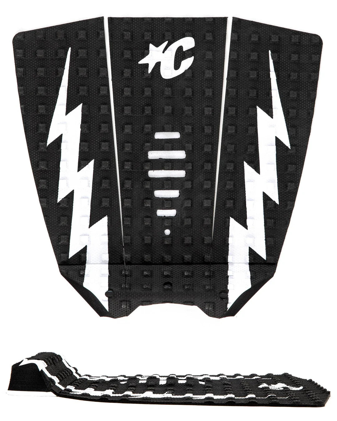 tapete de 3 piezas MICK EUGENE FANNING SIGNATURE PAD | SMALL WAVE - Negro y blanco