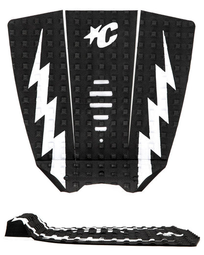 tapete de 3 piezas MICK EUGENE FANNING SIGNATURE PAD | SMALL WAVE - Negro y blanco