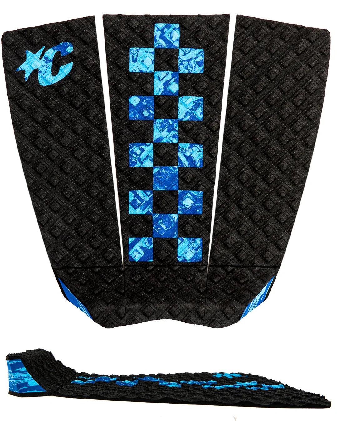 tapete de 1 pieza JACK FREESTONE SIGNATURE TRACTION | THERMO LITE - Chex Royal Swirl negro cian