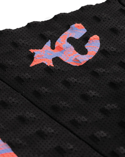 Tapete de 3 piezas GROM Mick Eugene Fanning Signature NEBULIDAD PÚRPURA REMOLINOS